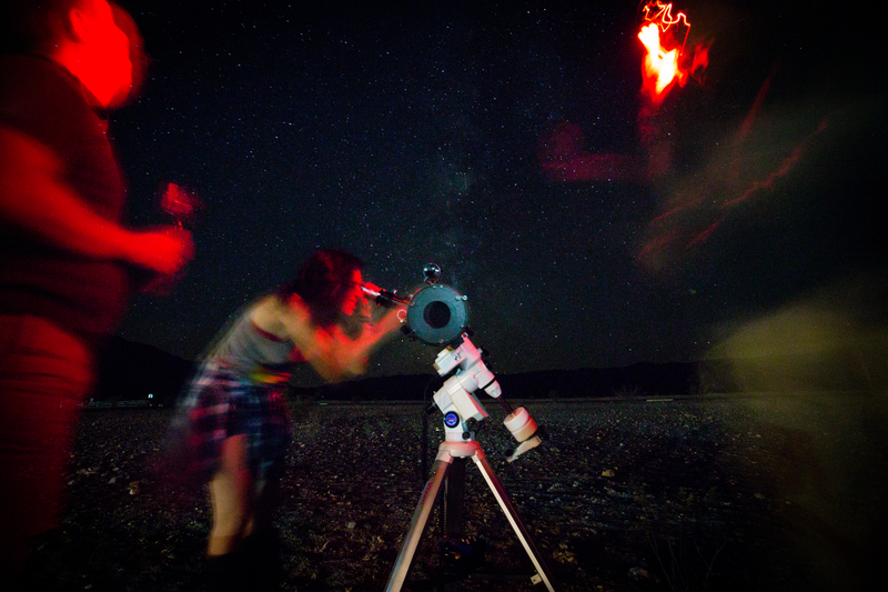 Stargazing at Stovepipe Wells in California's Death Valley National Park.